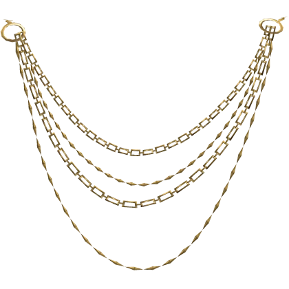 Gold Gaian Temporal Body Chains