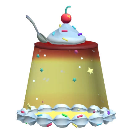 🍮Cute pudding with a cherry on top