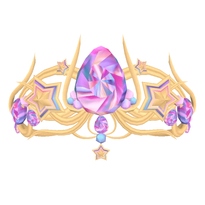 Regal Iridescent Tiara of the Golden Empire