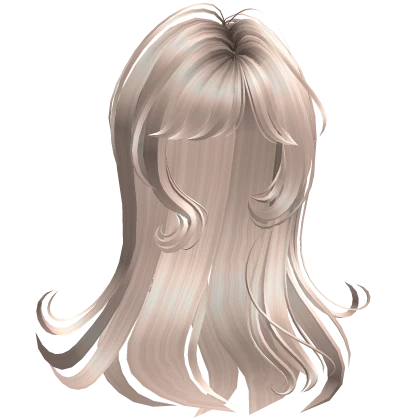 ♡ girly flowy swirly straight hair platinum blonde