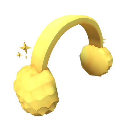 Fluffy Earmuffs in Gold