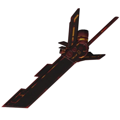 Big Fiery Mech Anime Sword