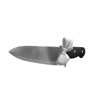 ♡ Holdable knife with white bow ♡