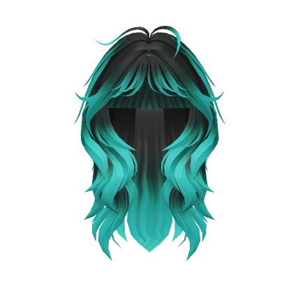 Rockstar Wolfcut (Black to Teal)