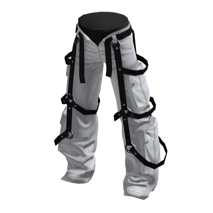 Y2K Strapped Cargoes Reverse Monochrome