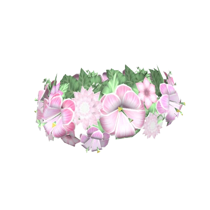 Tropical Blooms Flower Crown in Pink