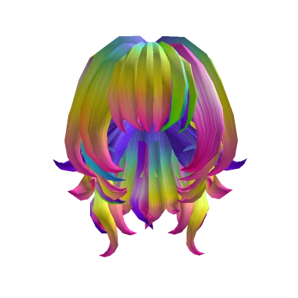 Jellyfish Hair Neon Rainbow