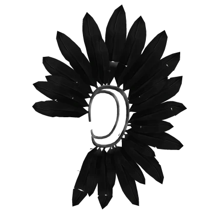 Black Feather Couture Ear Cuffs