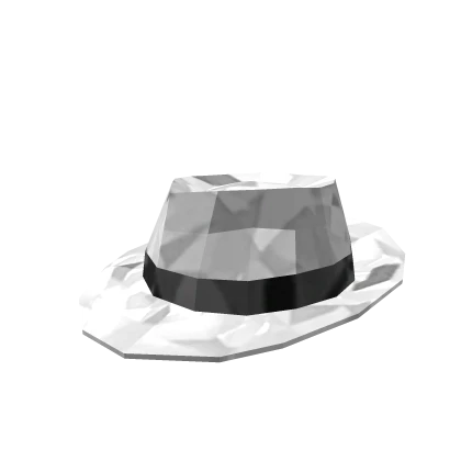 Cool white fedora for slick people