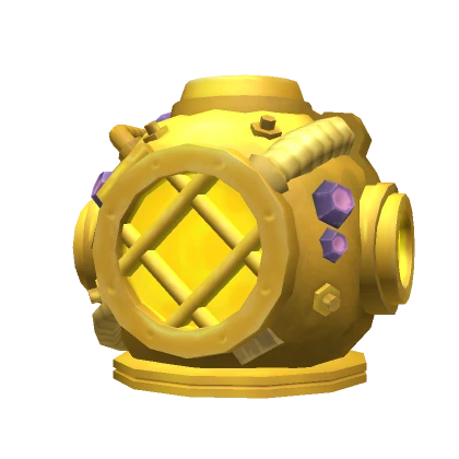 Golden Deep Sea Diver Helmet