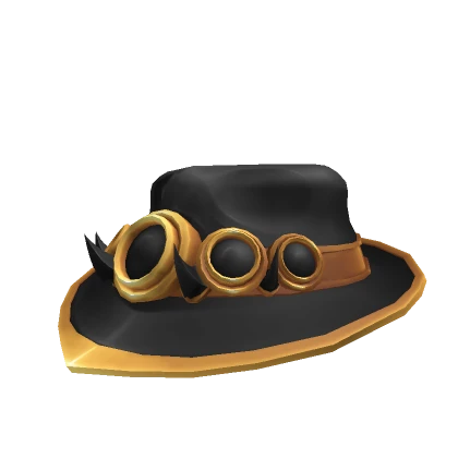 Black & Gold Genesis Fedora