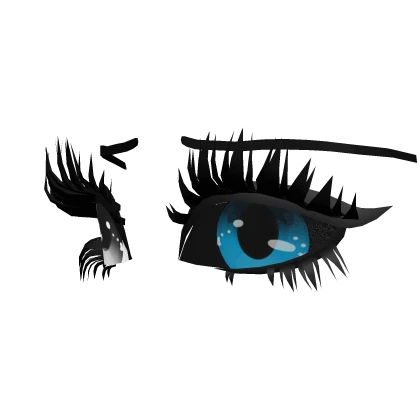 Dark Animated Blue Eyes w Lashes