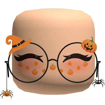 Halloween Cute Face W Glasses
