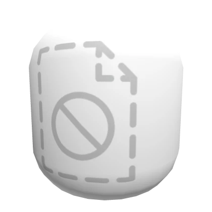 White Content Deleted Face