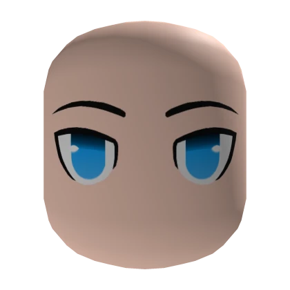 Blue Anime Protagonist Light Head