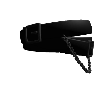 Black Blinded Belt Chain