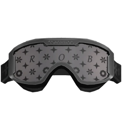 Raised Goggles Black Ski Mask Designer Lifted Y2K
