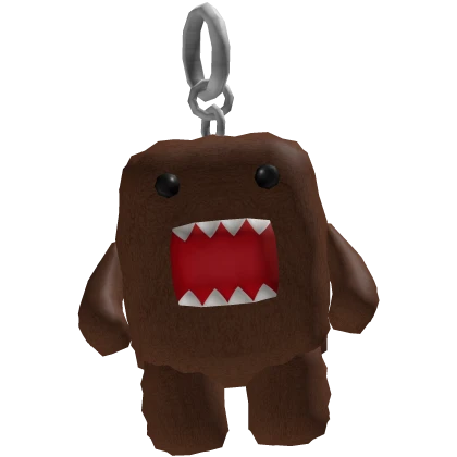 Brown Domo Monster Plushie Keychain 1.0