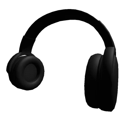 Clean Black Headphones