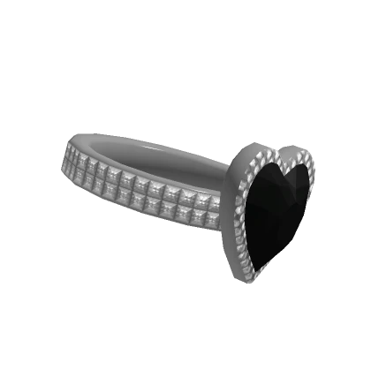 Black Heart Diamond Ring