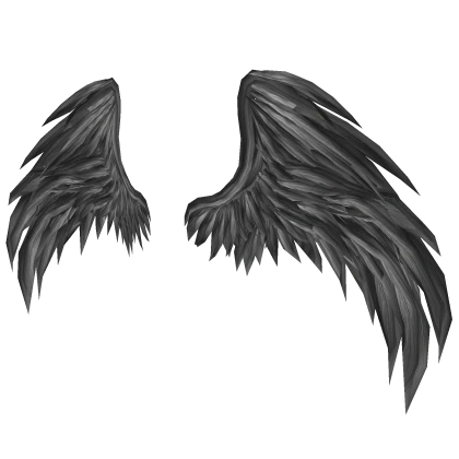 Grey Undead Angel Wings