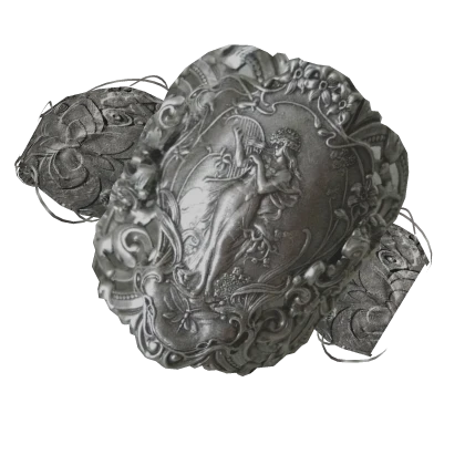 [RIGHT] 3.0 Antique Bangle Angel Silver Bracelet