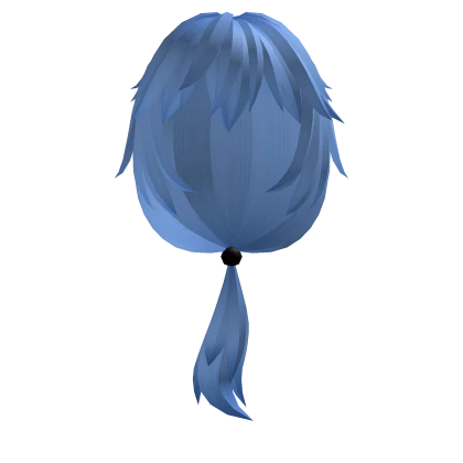 Blue Low Ponytail