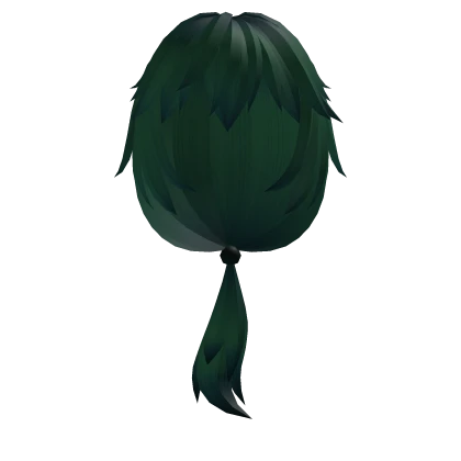 Dark Green Low Ponytail