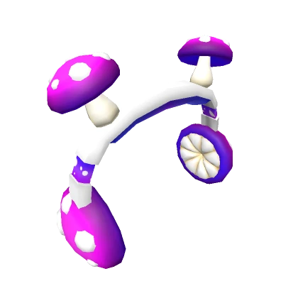 Mushroom Sprout Purple Spotted Headset