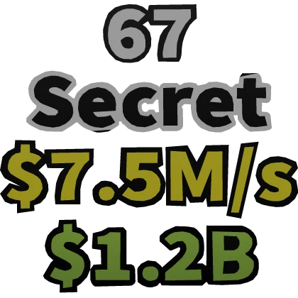 67 Nametag [ Steal a Brainrot ]