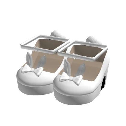 3.0 Bunny Heels - White