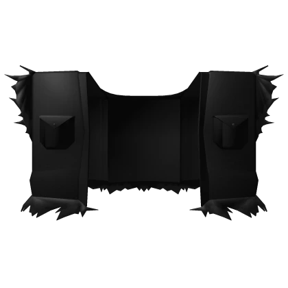 Black Ripped and Torn Short Jacket