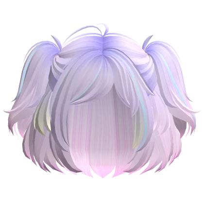 Short Anime Bob w/ Magical Pigtails (Purple/Pink)