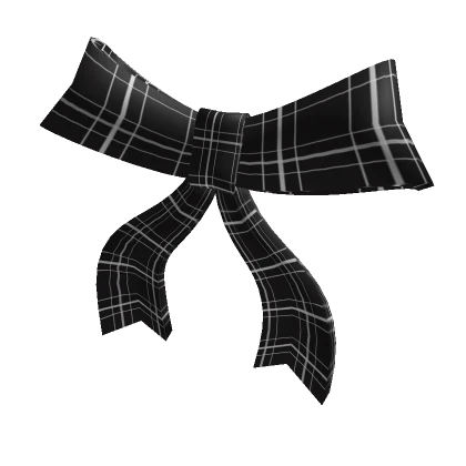 Plaid Neck Bow Ribbon 3.0