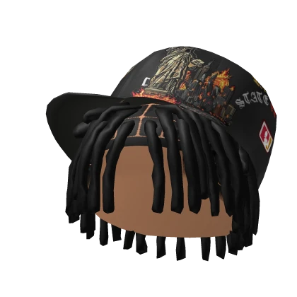 Black NYC Fitted w/ Dreads