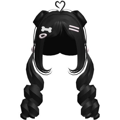 π€ sweet n pretty puppy pigtails black