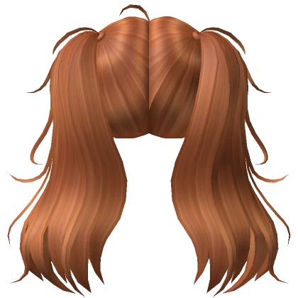 Long Flowy Pigtails Hair Ginger