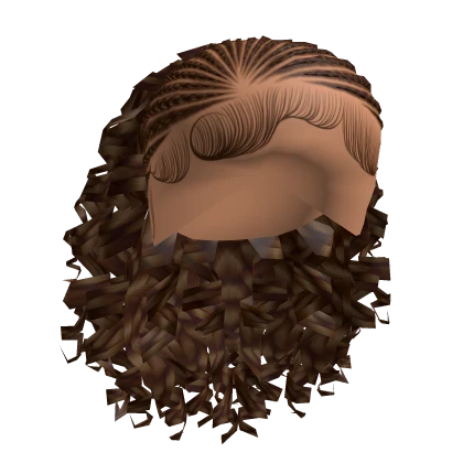 Feed In Braids W/ Curls [Brown]