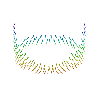 Rainbow Stubble Beard