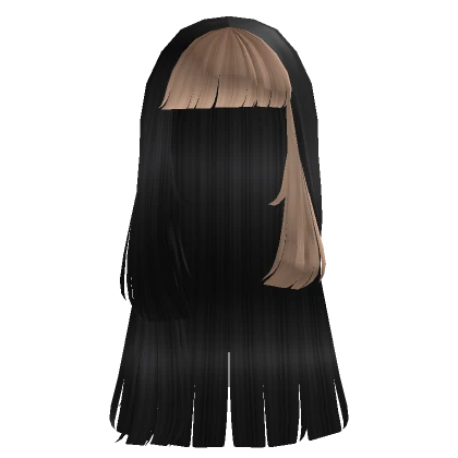 Chopped-Up Doll in black and Blonde bangs