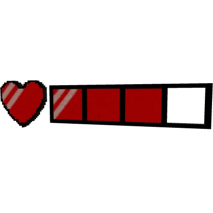 Red 8-Bit Health HP Bar