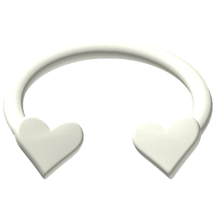 Ivory 1.0 Nose Heart Piercing