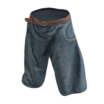ardor* - long shorts w/ belt (midBlue)