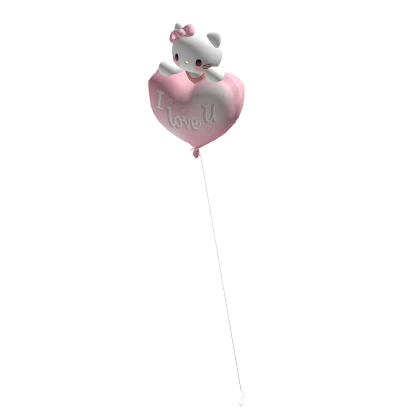 Holdable Heart Balloon Hello Kitty Valentines