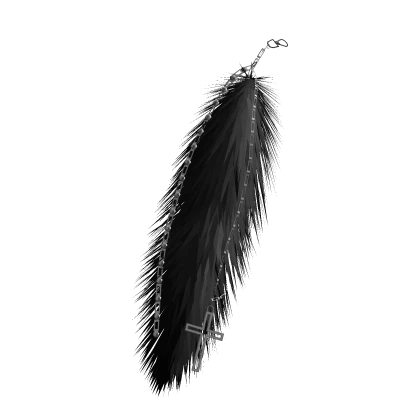 Black Charmed Keychain Tail