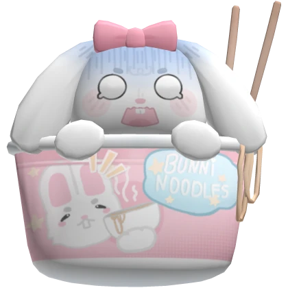 ♡ cute bunny ramen noodles