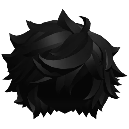 Fluffy Curly Black Hollow Hair