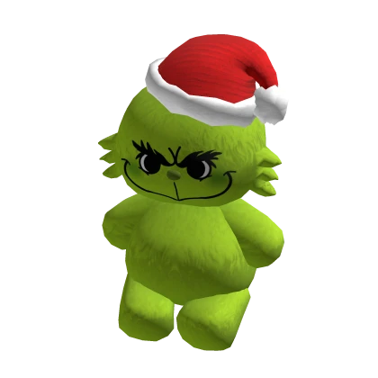 christmas grouch plushie (holdable)