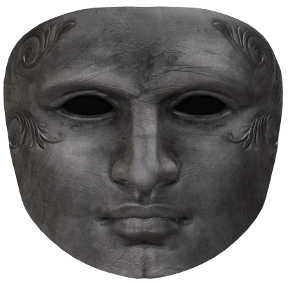 Silver Roman Face Mask