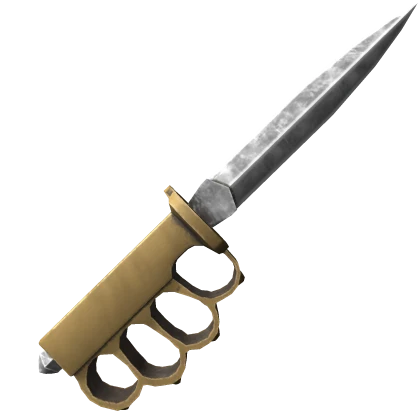 Bronze Unsheathed Knuckleduster Trench Knife